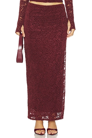 NIA Selena Skirt in Burgundy