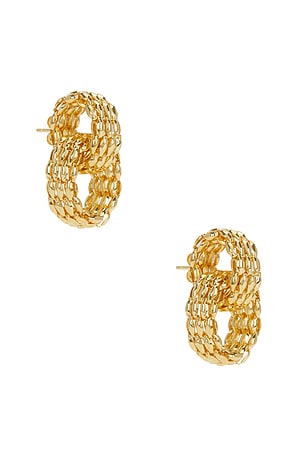 NAiiA Penelope Hoops in Metallic Gold