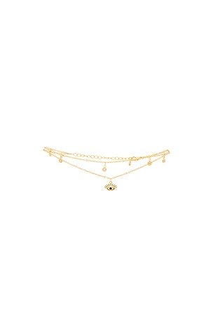 Mirage Evil Eye Double Anklet NAïA