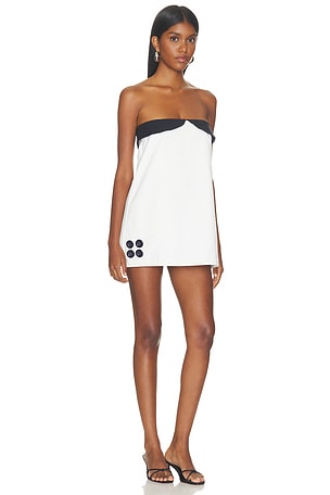 NIIHAI Collar Bandeau Dress in White
