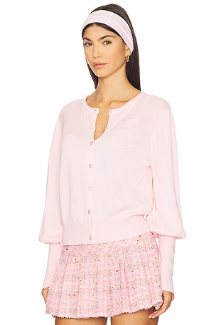 NIIHAI The Long Bubble Cardi in Pink. Size XL. Also