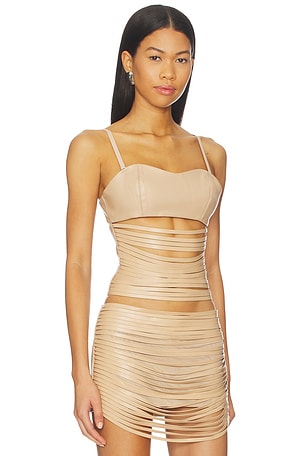 NIIHAI The Lazer Cut Corset in Beige