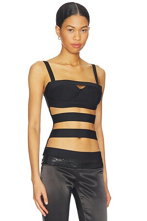 NIIHAI Sneak Bandage Top in Black