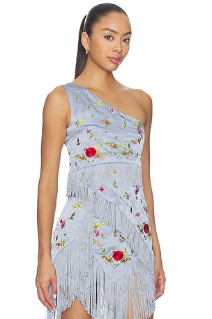 NIIHAI Lara Fringe Top in Baby Blue