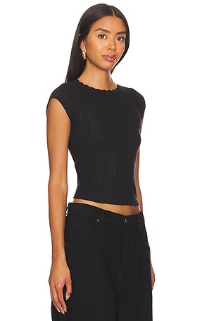 NIIHAI Daisy Tee in Black