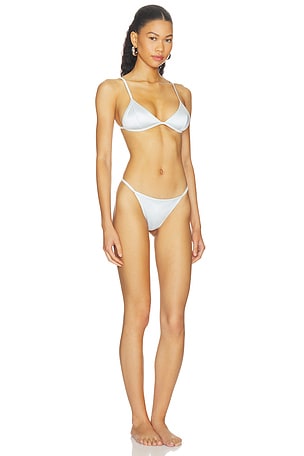 NIIHAI The Del Satin Bikini in Baby Blue