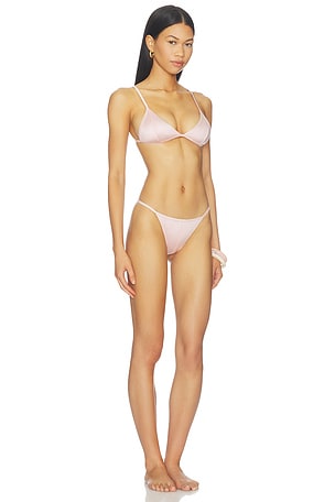 NIIHAI The Del Satin Bikini in Rose. Size L. Also