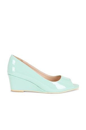 OPEN TOE VINYL MULE ウエッジ NIIHAI