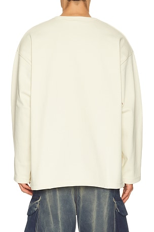 Nike Nl Midweight Gfx Crew in Cream