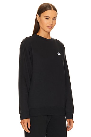 Nike Club Crew Neck Sweatshirt in Black