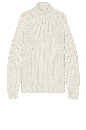 Nike M NL CABLE KNIT SWEATER LS in Tan | REVOLVE