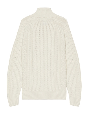 Nike Cable Knit Turtleneck in Cream