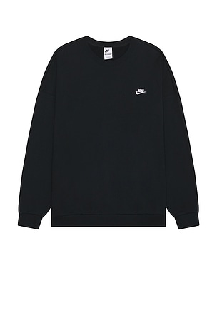 Nike M Nk Club Ft Oversized Crew in Black