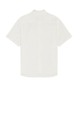 Nike Short-Sleeve Seersucker Button-Down Shirt in White