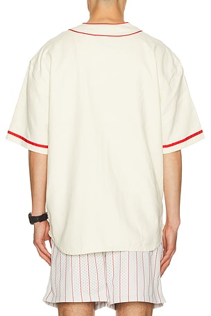 Nike Short-Sleeve Vintage Sport Top in Cream