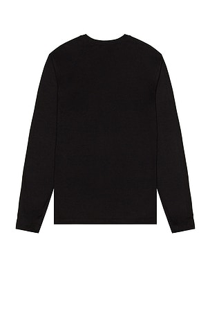 Nike NSW Club Long Sleeve Tee in Black