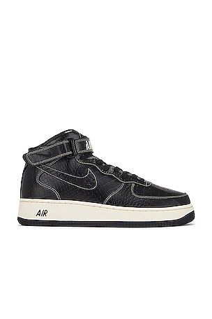 Air force 1 lv8 high black and white on sale