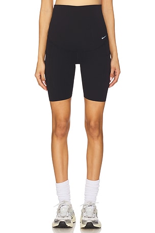Nike Maternity Gentle-Support 8 Biker Shorts in Black