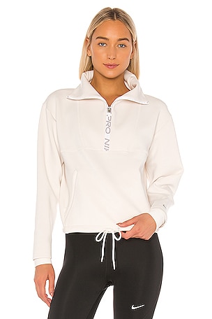 nike pro cropped mock neck