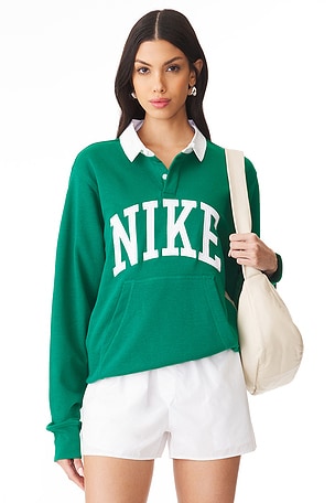 Club Long Sleeve Polo Sweatshirt Nike