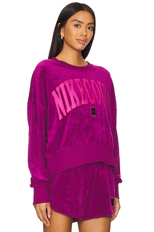 Nike Court Heritage Tennis Sweatshirt in Fuchsia