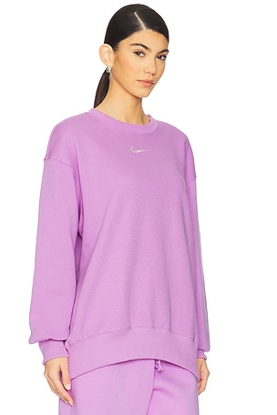 Nike Phoenix Fleece Crew in Pink