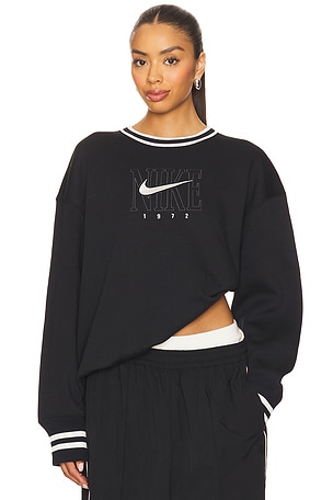 Graphic Oversized Long Crew-neck Sweatshirt Nike