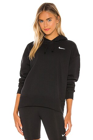 Nike NSW Trend Fleece Hoodie in Black | REVOLVE