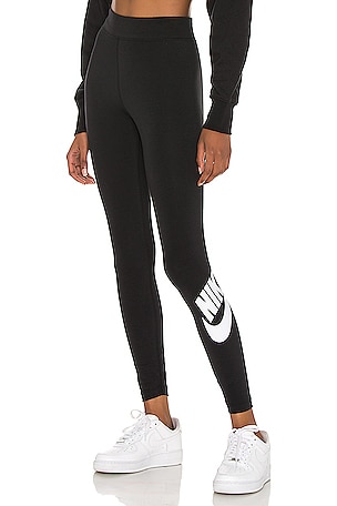 Nike Sportswear Leggings - Trousers - black/dark smoke grey/black
