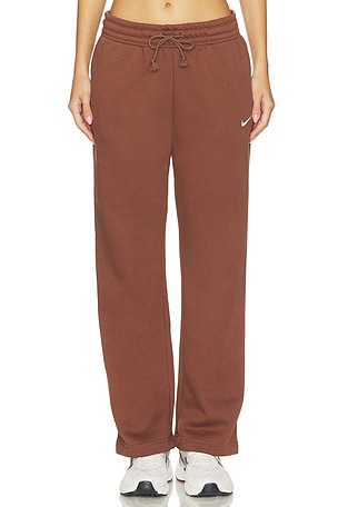 Phoenix Fleece Mid Rise Open Hem Pant Nike