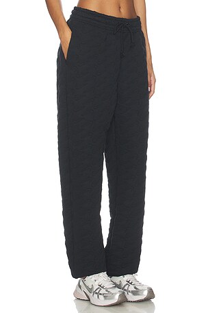 Nike Oversized High Waisted Jacquard Pants in Black