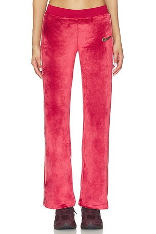 Nike Velour Pant in Red