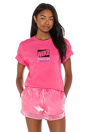sheen air short in pink glow & black