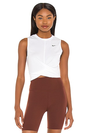 nike crop twist top