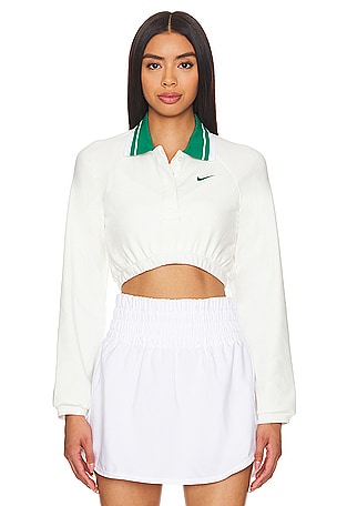 Sportswear Collection Cropped Polo Long Sleeve TopNike$60