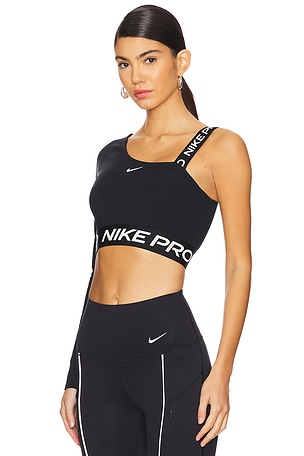 Nike Shine Crop Top in Black