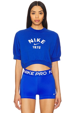 French Terry Crew Neck Top Nike