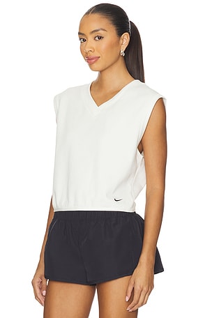 Nike V-neck Golf Vest in Ivory