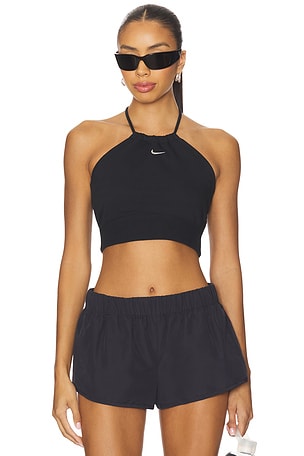 Slim Cropped French Terry Halter Top Nike