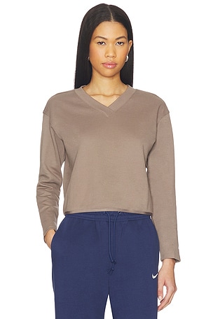 V Neck Long Sleeve Golf Top Nike