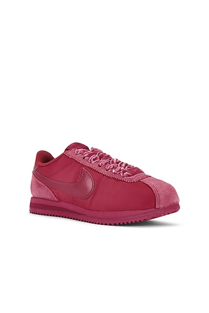 Nike Cortez Velvet Lace Sneaker in Burgundy