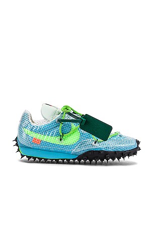 nike off white waffle racer vivid sky
