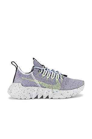 Nike Space Hippie 01 Sneaker in Grey, Volt Glow & Photon Dust 