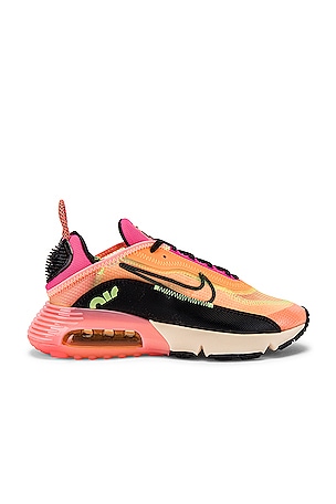 Nike Air Max 2090 Sneaker in Barley Volt, Black Atomic Pink, Pink