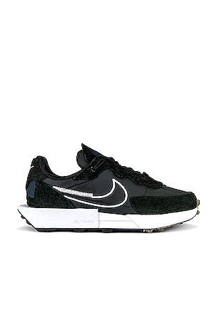 Nike Fontanka Waffle Sneaker in Black White REVOLVE