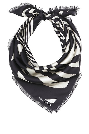 Zebra Twill Scarf NILI LOTAN