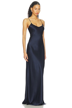 NILI LOTAN Cami Gown in Navy