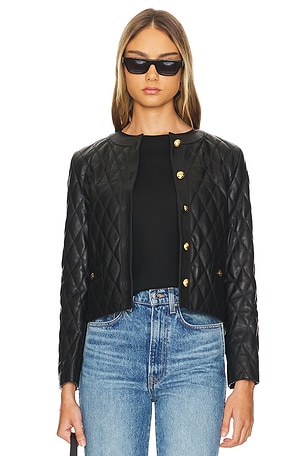Amy Quilted Leather Jacket NILI LOTAN