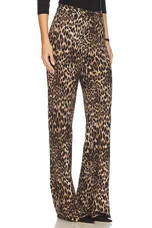 NILI LOTAN Kiana Jersey Pant in Brown