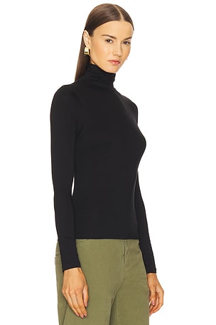 NILI LOFauve TOP COL ROULÉ KERIA en Noir